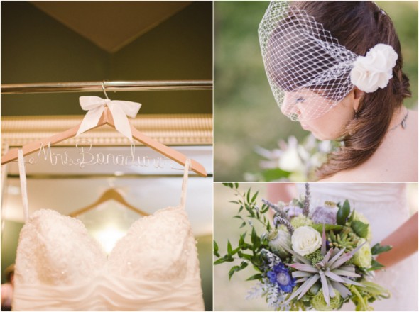Bride At Vineyard Wedding