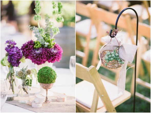 Purple Green Wedding Flowers