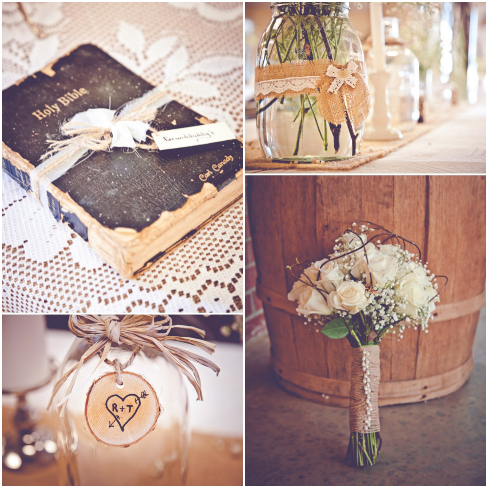 Burlap Inspired Country Wedding: Trudie + Robbie - Rustic Wedding Chic