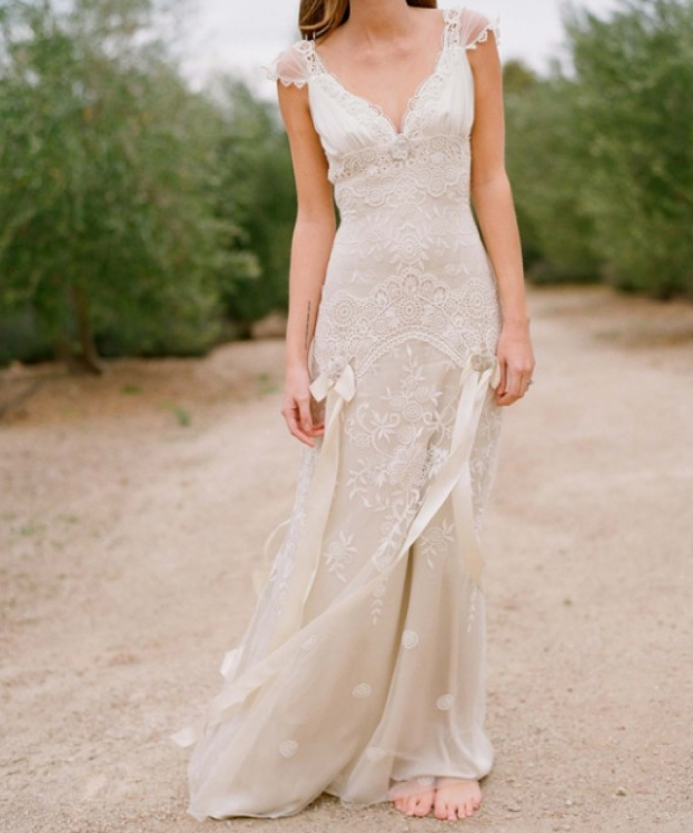 rustic lace wedding gowns