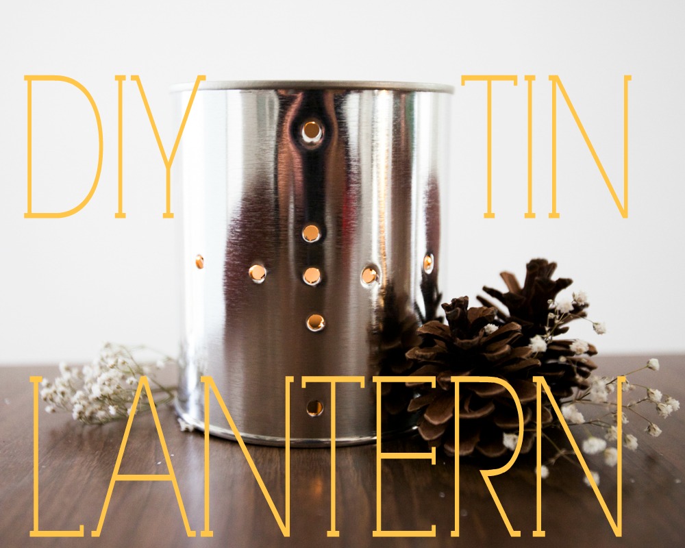 DIY Glimmering Tin Can Lanterns Rustic Wedding Chic