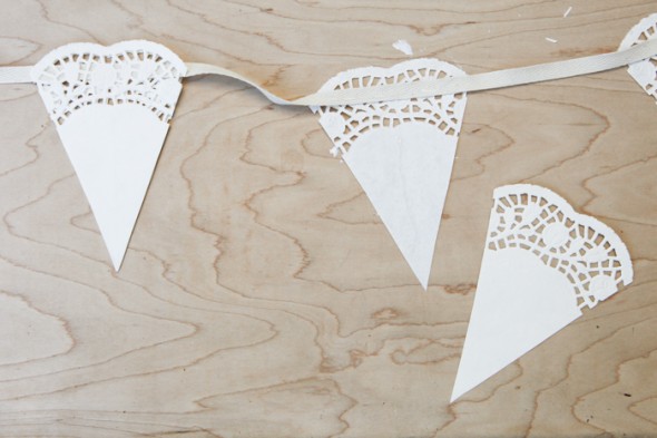 DIY Doily Bunting