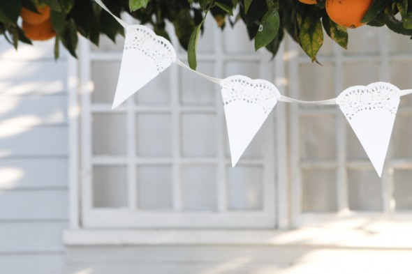 DIY Doily Bunting