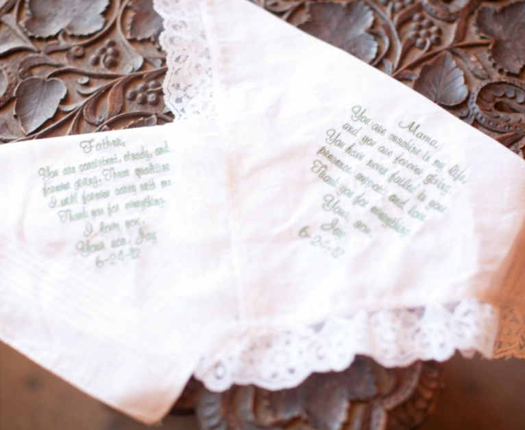 Our Favorite Uses for Handkerchiefs at Weddings Rustic Wedding Chic