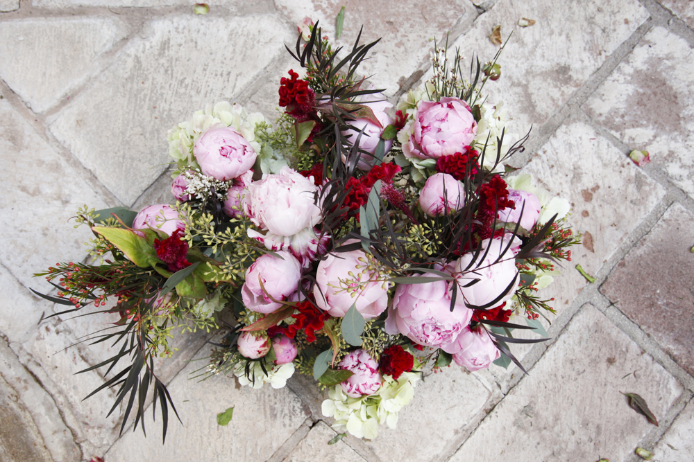 How To Make Your Own Peony Centerpieces - Rustic Wedding Chic
