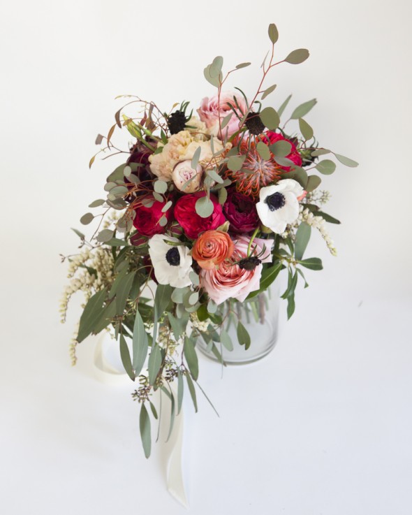 How to Make a Bare Stem Wedding Bouquet