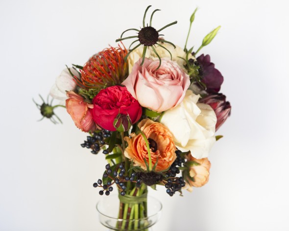 How to Make a Bare Stem Wedding Bouquet