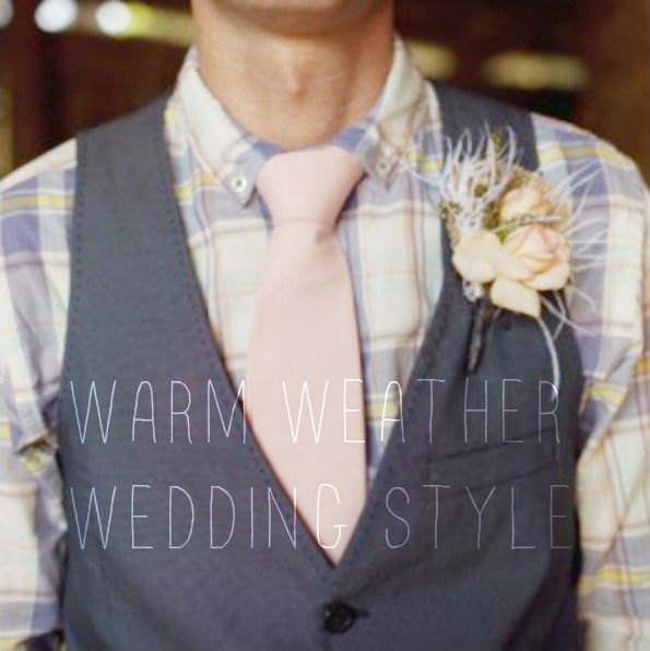 wedding attire hot weather