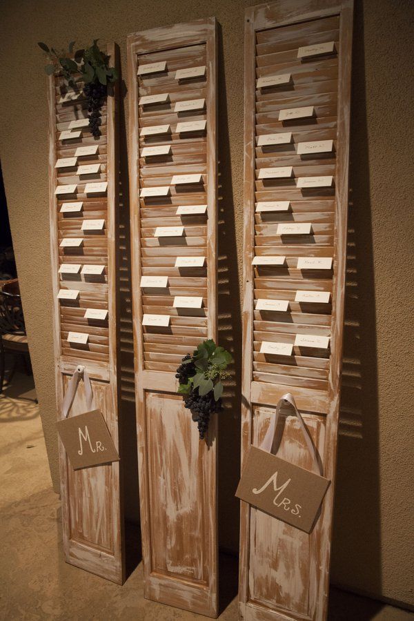 Rustic Wedding Place Card Display Ideas Rustic Wedding Chic