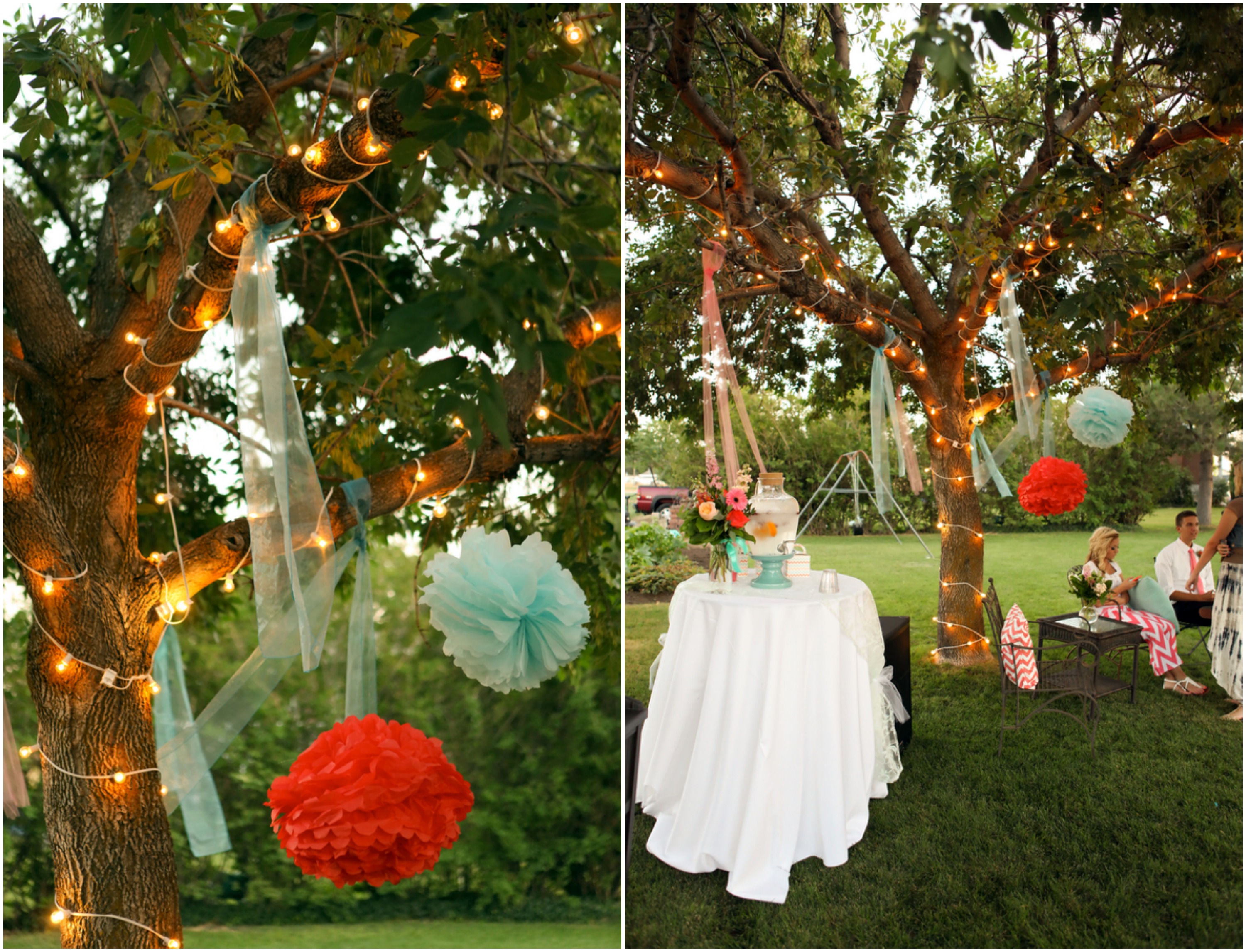 Bright and Colorful Backyard Wedding - Rustic Wedding Chic