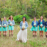 Bride & Bridesmaid In Jean Jackets