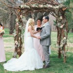Outdoor Wedding Ceremony with Arbor