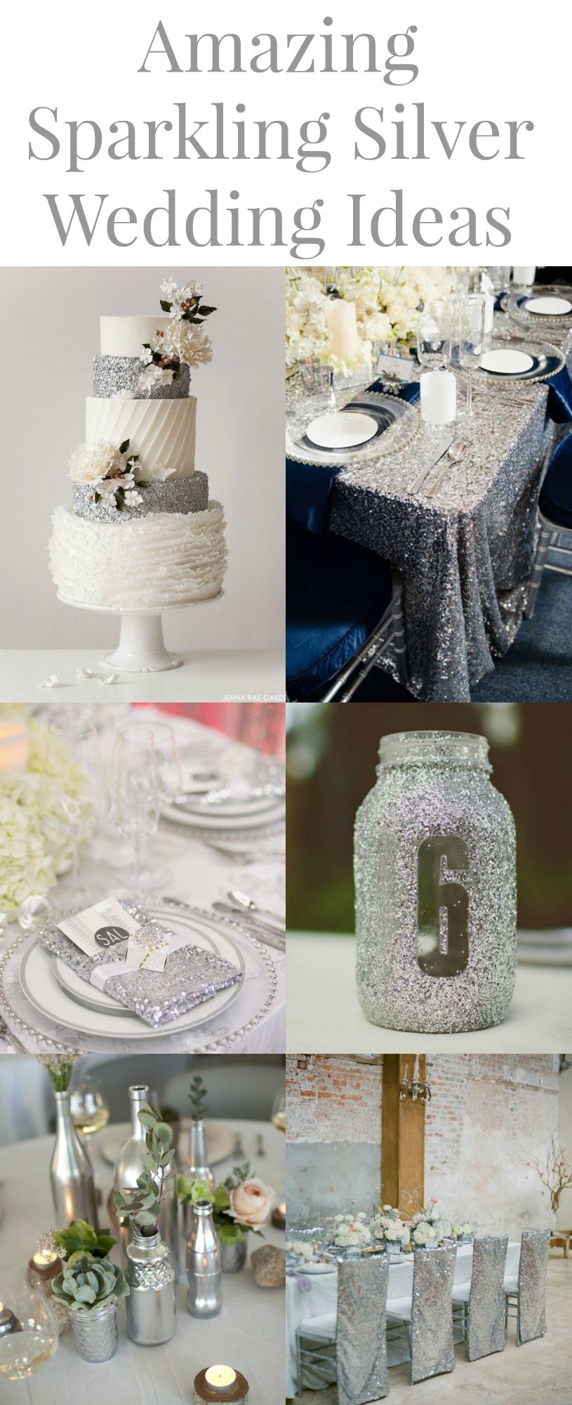 15 Silver Wedding Ideas - Rustic Wedding Chic