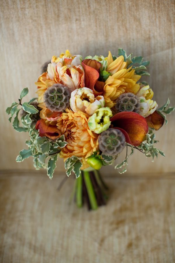 30 Fall Wedding Bouquets - Rustic Wedding Chic