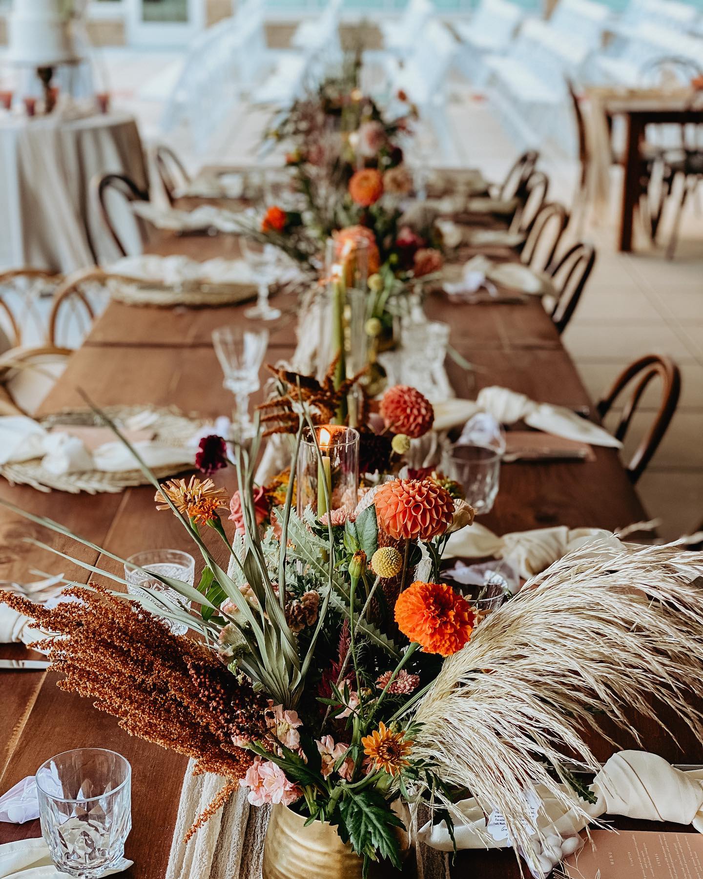 Bohemian chic 2025 wedding decor