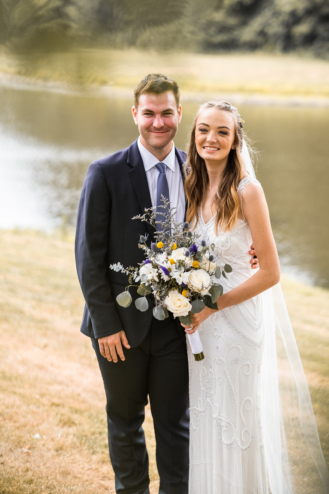 Casual wedding bride outlet and groom