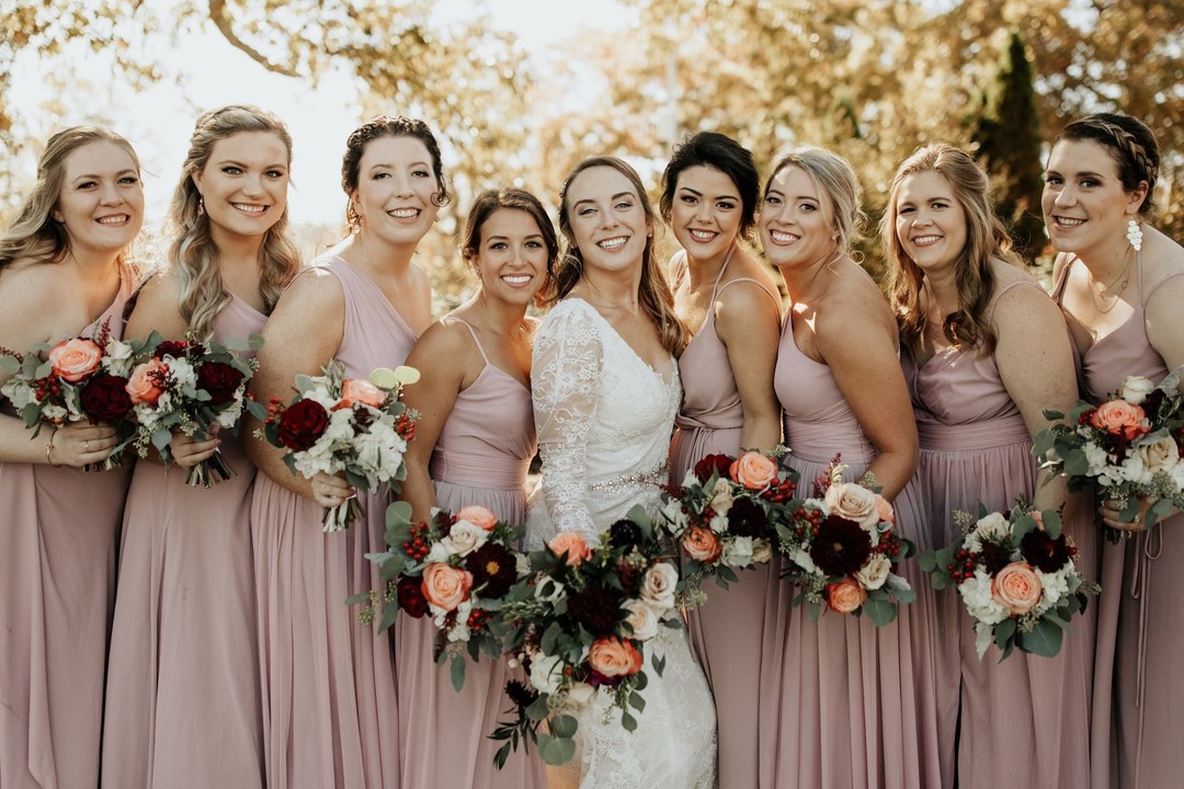 Cinnamon Brown Vintage Style Bridesmaid Dress