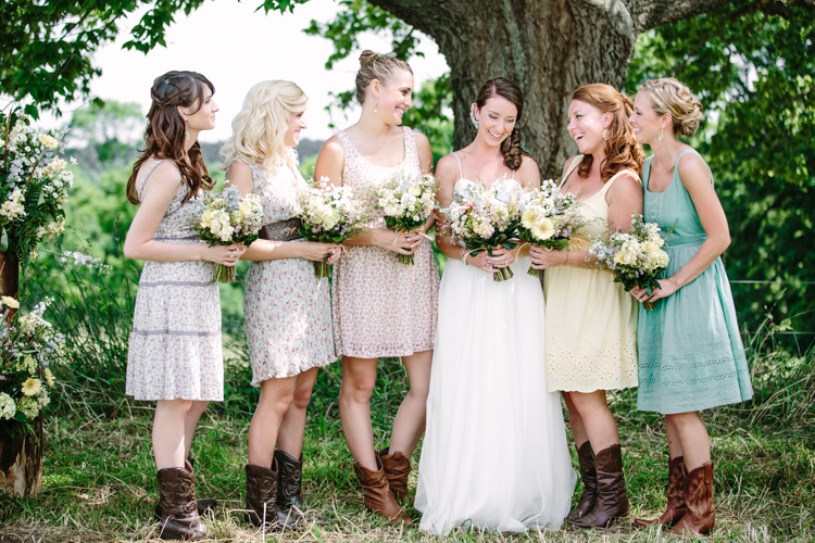 Country wedding bridesmaid dresses