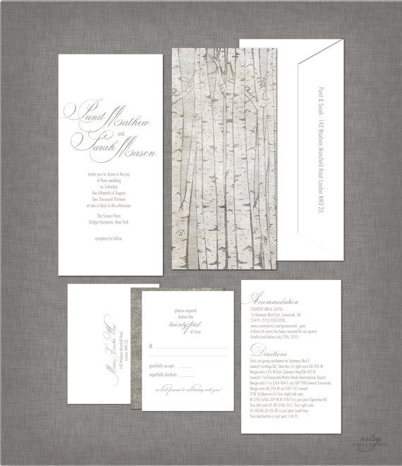 Birch Tree Invitations 4